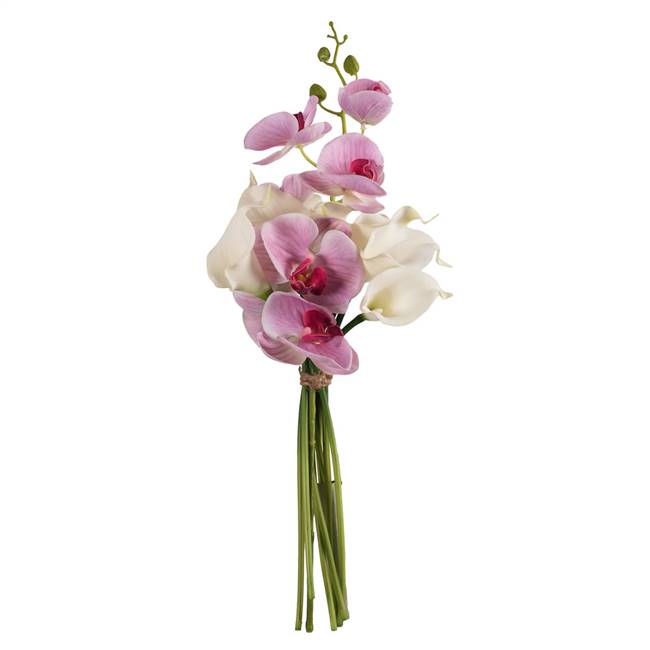 21" Pink Orchid with Calla Bundle