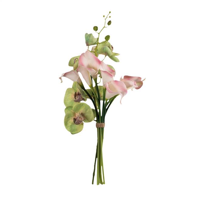 21" Green Orchid with Calla Bundle