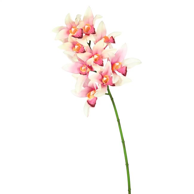 29" Pink and White Real Touch Orchid
