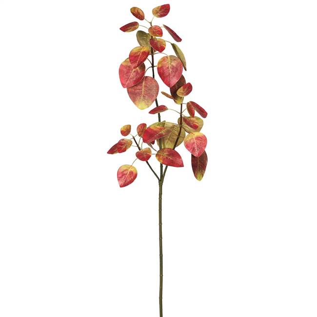 36" Eucalyptus Spray x 3-Autumn Red