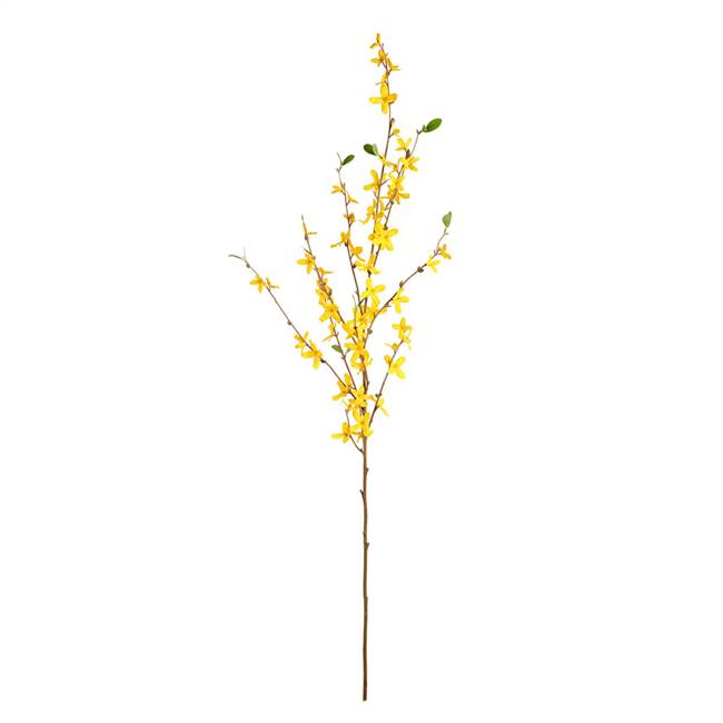 39" Yellow Cruciate Flower Spray 4/Pk