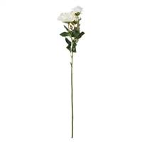 27" White Rose Stem Pk/3
