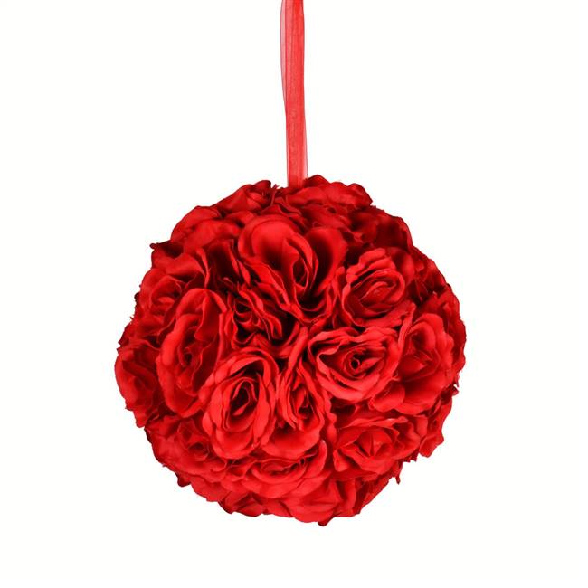 8" Red Rose Ball