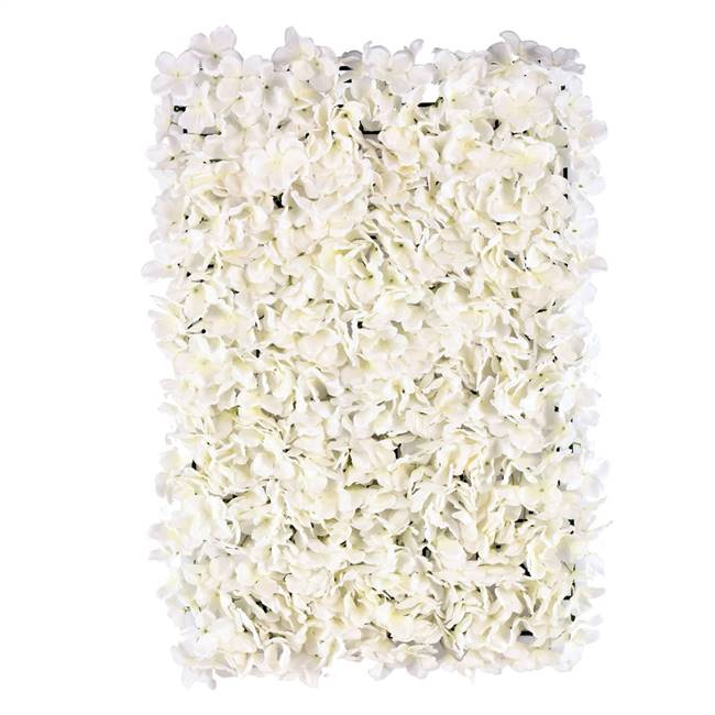 24" x 18" White Hydrangea Flower Mat