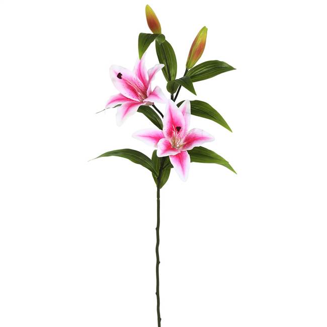 33" Pink Tiger Lily Stem