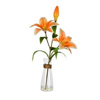 16.5" Orange Lily Floral Arrangement