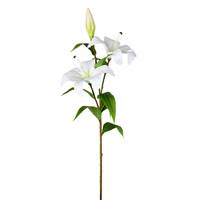 33.5" White Lily Floral Spray x2 Flowers