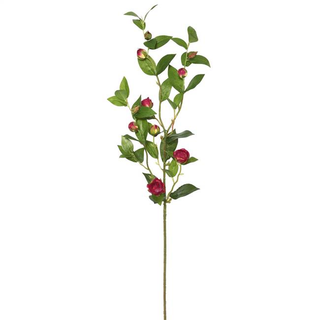 34'' Tea Rose Spray-Burgundy