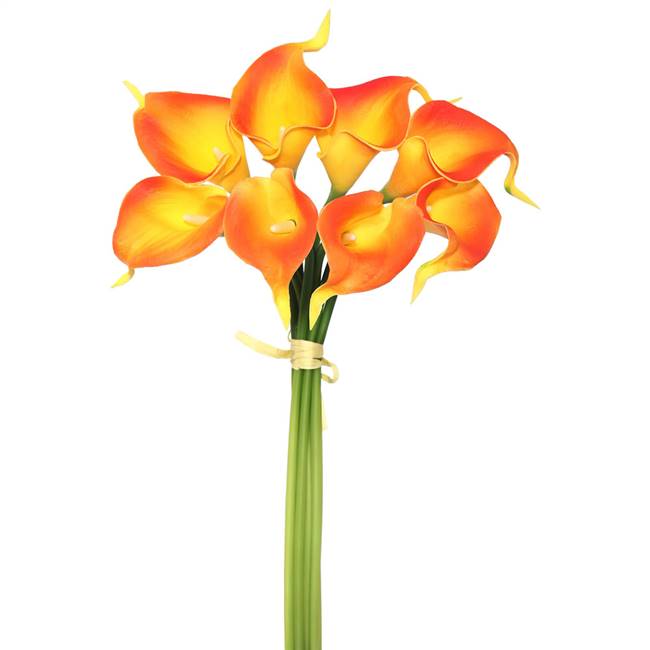 14'' Orange Calla Lily 8/Bundle