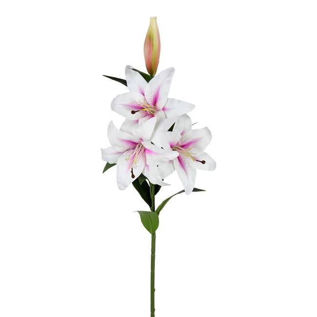 36" Pink Lily Spray (2/pk)