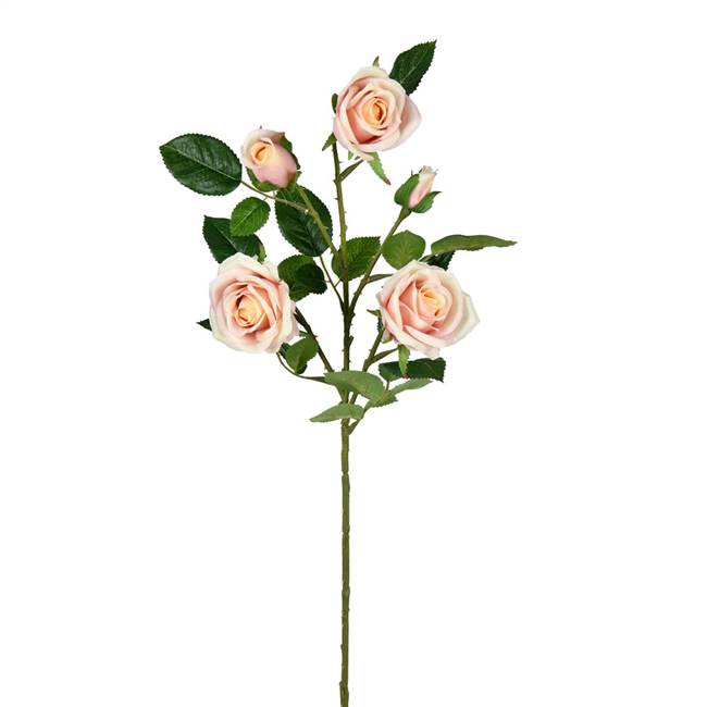 28" Pink Rose Spray (3/pk)