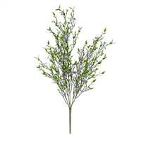 22" Mini Purple Flowers Green Bush UV