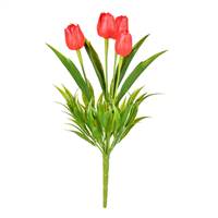 17" Red Tulip Bush UV Pk/2