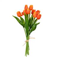 14" Orange Tulip Bundle Pk/2
