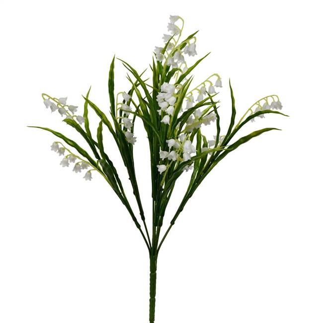 16" White Lily of the Valley Bush Pk/3