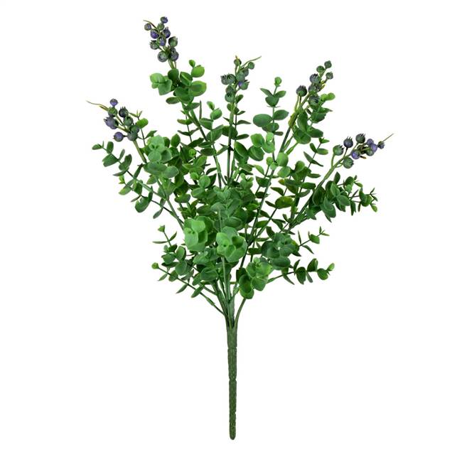 14.5" Purple/Green Money Leaf Bush Pk/2