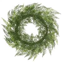 30" Green Lace Fern Wreath