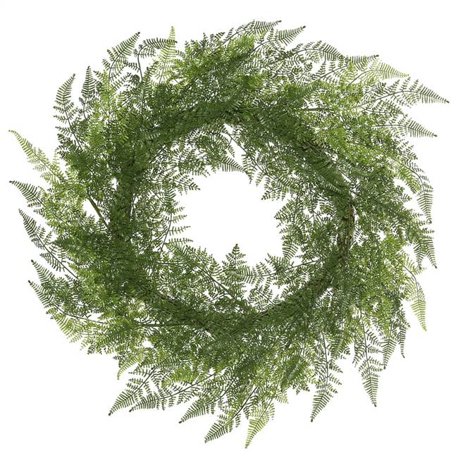 30" Green Lace Fern Wreath