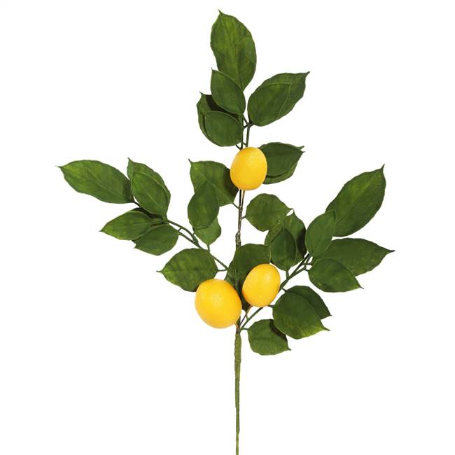 20" Green Salal Leaf Lemon Spray 4/Pk