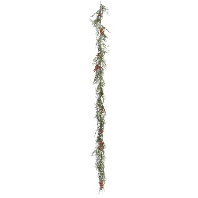 6' Green Brazil Berry/Leaf Garland