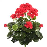 15.25" Red Geranium Bush