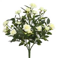 15" White Mini Diamond Rose Bush