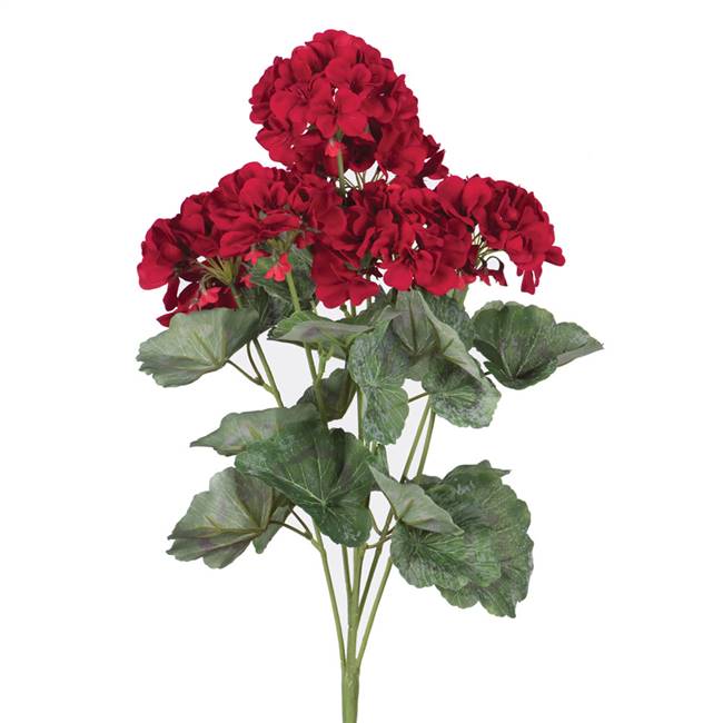 19.5" Geranium Bush-Red