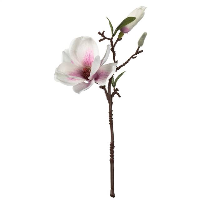 14" White Magnolia Pick 6/Pk