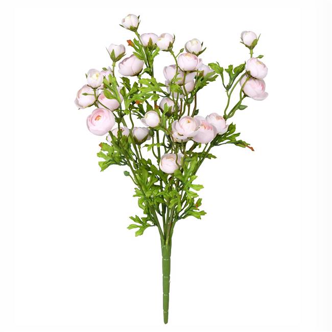 18" Pink/Yellow Ranunculus Bush