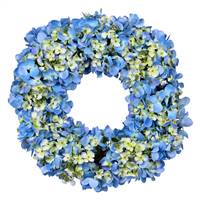 16" Blue Hydrangea Wreath