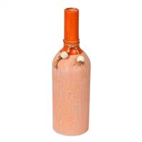 13.25" Brown Twine Terracotta Bottle