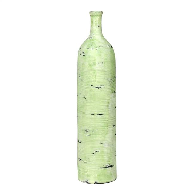 18" Mint Textured Stroke Vase