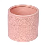 4.25" Sand Pink Ceramic Pot