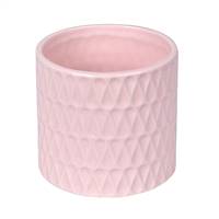 4.25" Light Pink Ceramic Pot