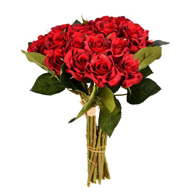 10" Red Rose Bundle Pk/3