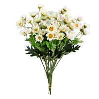 14.5" White Wild Daisy Bush Pk/3