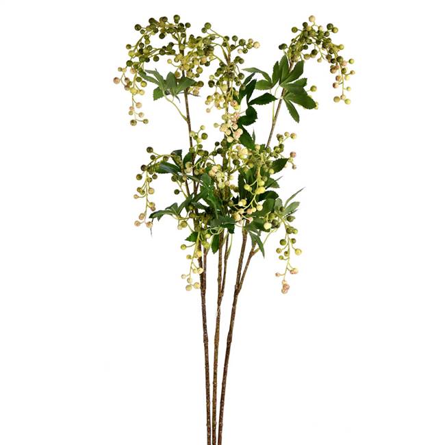 38" Green Berry Spray Pk/3