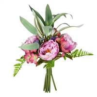 14'' Purple Peony Bouquet  2/Pk