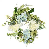 24" Green Hydrangea Berry Wreath