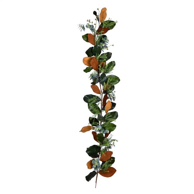 72" Green Magnolia Leaf Garland