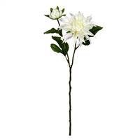 17" Cream Dahlia Spray 6/Pk