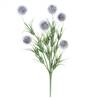 12" Gray Lavender Pom Pom Bush 6/Pk