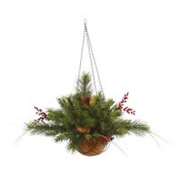 12"x20" Mixed Berry Cone Hang Basket 61T
