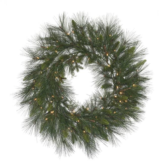 30" Spencer Mix Pine Wreath Dura-Lit 70C
