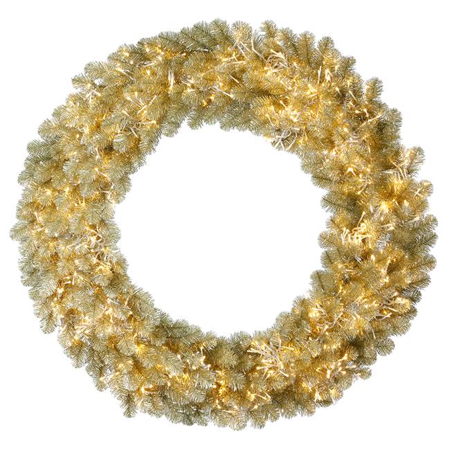 36" Champagne Wreath 8F 3MM 660WW