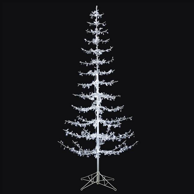 4' Crystal Drop Tree 4MM 250PureWht LED