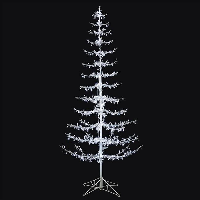 6' Crystal Drop Tree 4MM 600PureWht LED