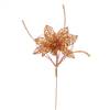 15" Copper Glit Poinsettia Sequin Loops