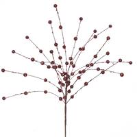 18'' Burgundy Glit Sequin Berrry Spray