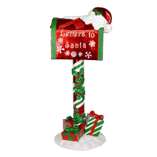 36" Letters To Santa Red Mailbox Sign